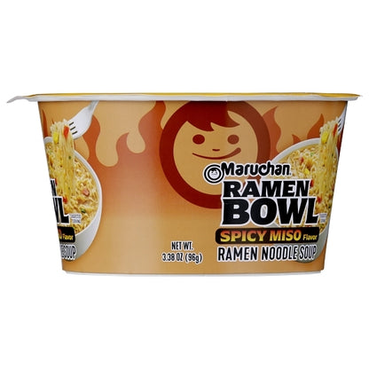 Maruchan Miso Chicken Flavored Spicy Miso Ramen Noodle Soup, 6 x 3.38 oz Case - DOT product image 6