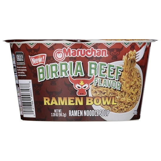 Maruchan Birria Beef Ramen Bowl, 6 x 3.39 oz Case - Prepared Foods - image 2