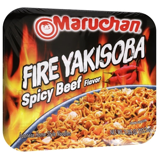 Maruchan Yakisoba Fire Flaming Beef, 8 x 3.99 oz Case - DOT product image 3