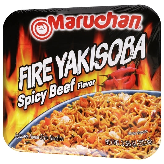 Maruchan Yakisoba Fire Flaming Beef, 8 x 3.99 oz Case - DOT product image 5