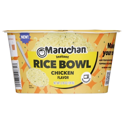 Maruchan Instant Rice Bowl - Chicken Flavor, 6 x 3.76 oz Case - Plates Bowls - image 2