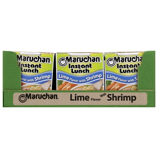 Maruchan Lime Shrimp Flavored Ramen Noodle Soup, 12 x 2.25 oz Case - DOT product image 7