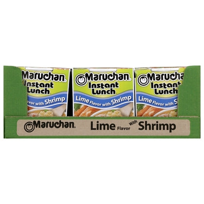 Maruchan Lime Shrimp Flavored Ramen Noodle Soup, 12 x 2.25 oz Case - DOT product image 7
