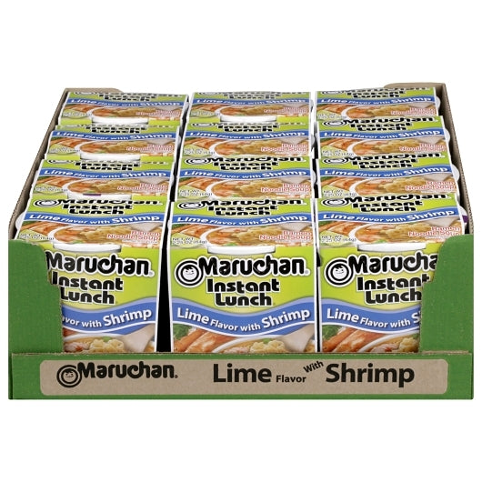 Maruchan Lime Shrimp Flavored Ramen Noodle Soup, 12 x 2.25 oz Case - DOT product image 6