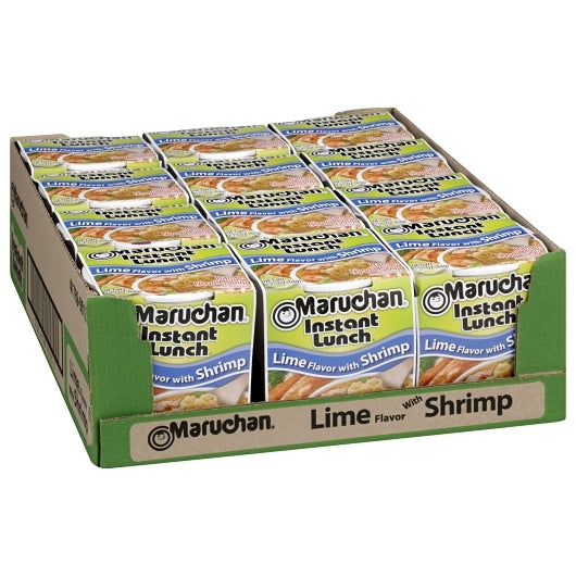 Maruchan Lime Shrimp Flavored Ramen Noodle Soup, 12 x 2.25 oz Case - DOT product image 3