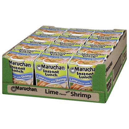 Maruchan Lime Shrimp Flavored Ramen Noodle Soup, 12 x 2.25 oz Case - DOT product image 4