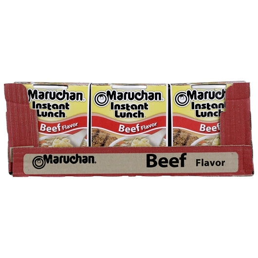 Maruchan Beef Flavored Ramen Noodle Soup, 12 x 2.25 oz Case - DOT product image 6
