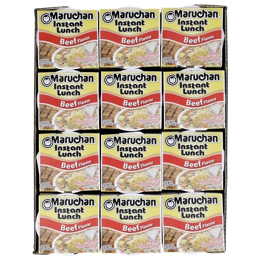 Maruchan Beef Flavored Ramen Noodle Soup, 12 x 2.25 oz Case - DOT product image 7