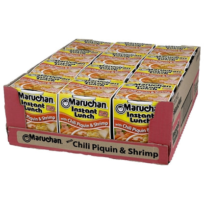 Maruchan Hot & Spicy With Chili Piquin & Shrimp Flavored Ramen Noodle Soup, 12 x 2.25 oz Case - DOT product image 3