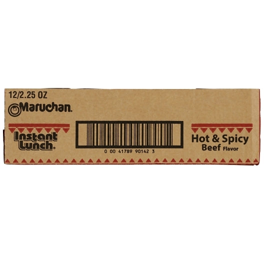 Maruchan Hot & Spicy Beef Flavored Ramen Noodle Soup, 12 x 2.25 oz Case - DOT product image 7