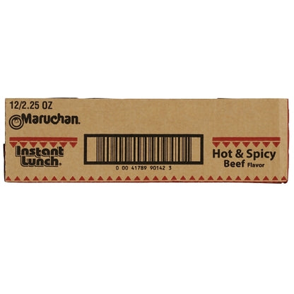 Maruchan Hot & Spicy Beef Flavored Ramen Noodle Soup, 12 x 2.25 oz Case - DOT product image 7