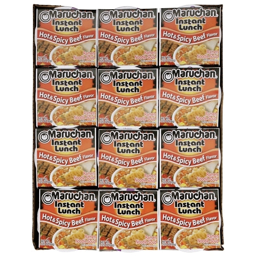 Maruchan Hot & Spicy Beef Flavored Ramen Noodle Soup, 12 x 2.25 oz Case - DOT product image 5
