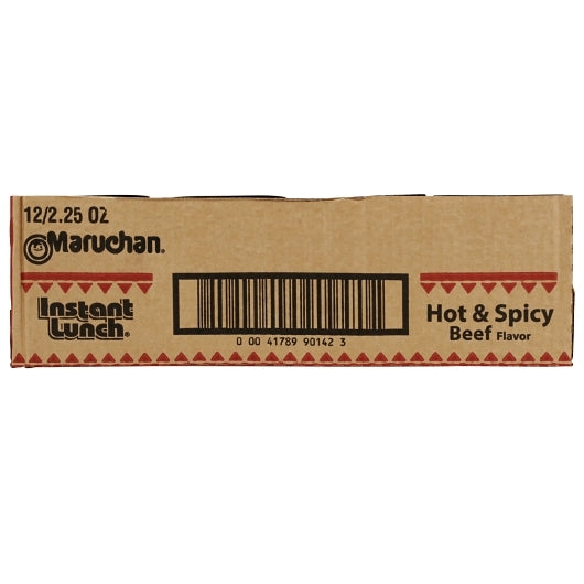 Maruchan Hot & Spicy Beef Flavored Ramen Noodle Soup, 12 x 2.25 oz Case - DOT product image 6