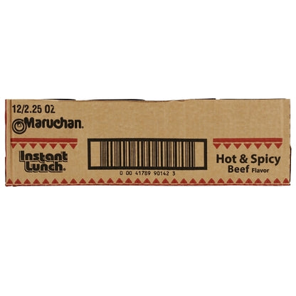 Maruchan Hot & Spicy Beef Flavored Ramen Noodle Soup, 12 x 2.25 oz Case - DOT product image 6