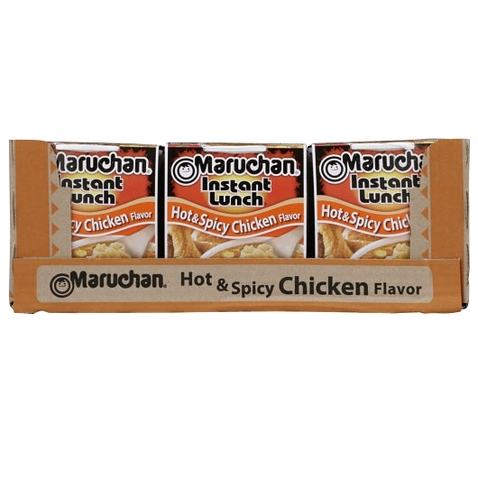 Maruchan Hot & Spicy Chicken Flavored Ramen Noodle Soup, 12 x 2.25 oz Case - DOT product image 6