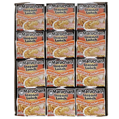 Maruchan Hot & Spicy Chicken Flavored Ramen Noodle Soup, 12 x 2.25 oz Case - DOT product image 7
