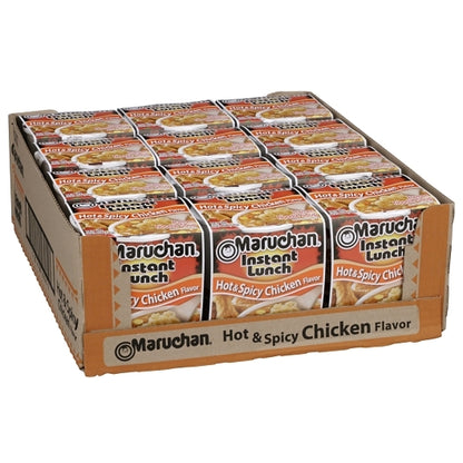 Maruchan Hot & Spicy Chicken Flavored Ramen Noodle Soup, 12 x 2.25 oz Case - DOT product image 3