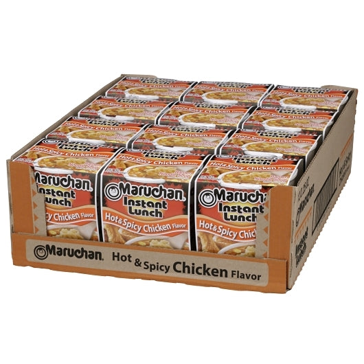 Maruchan Hot & Spicy Chicken Flavored Ramen Noodle Soup, 12 x 2.25 oz Case - DOT product image 4