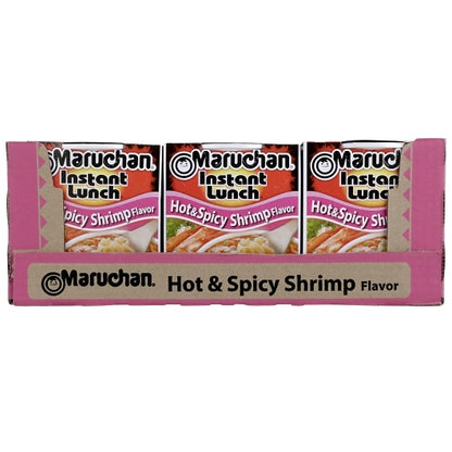 Maruchan Hot & Spicy Shrimp Flavored Ramen Noodle Soup, 12 x 2.25 oz Case - DOT product image 6
