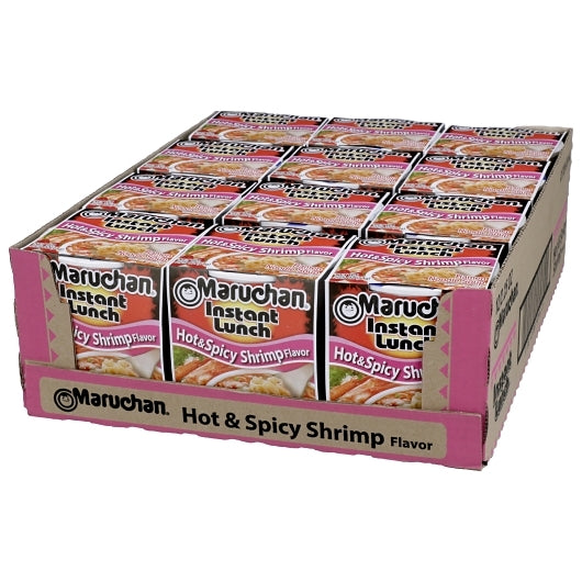 Maruchan Hot & Spicy Shrimp Flavored Ramen Noodle Soup, 12 x 2.25 oz Case - DOT product image 4