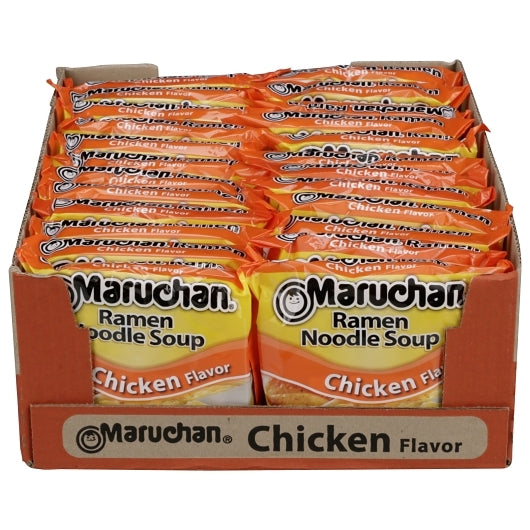 Maruchan Chicken Flavored Ramen Noodle Soup, 24 x 3 oz Case - DOT product image 4