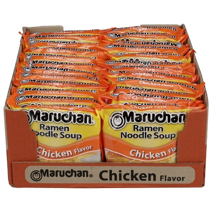 Maruchan Chicken Flavored Ramen Noodle Soup, 24 x 3 oz Case - DOT product image 4