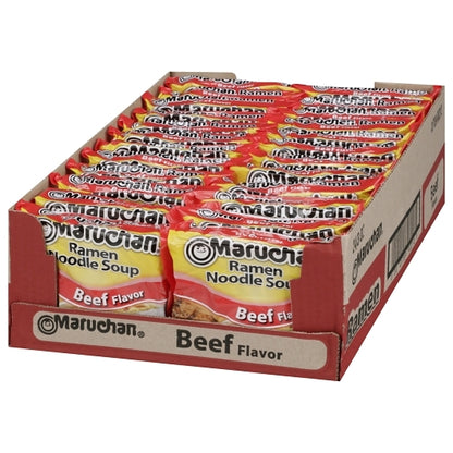 Maruchan Beef Flavored Ramen Noodle Soup, 24 x 3 oz Case - DOT product image 4