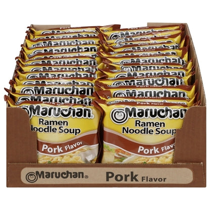 Maruchan Pork Flavored Ramen Noodle Soup, 24 x 3 oz Case - DOT product image 4