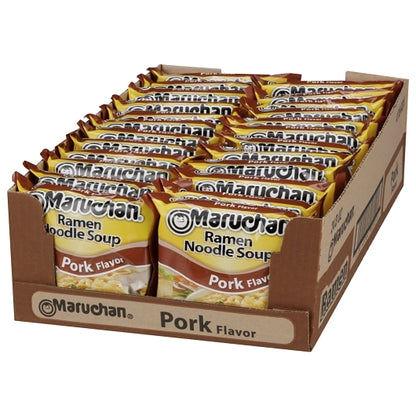 Maruchan Pork Flavored Ramen Noodle Soup, 24 x 3 oz Case - DOT product image 3