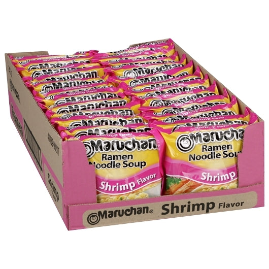Maruchan Shrimp Flavored Ramen Noodle Soup, 24 x 3 oz Case - DOT product image 3