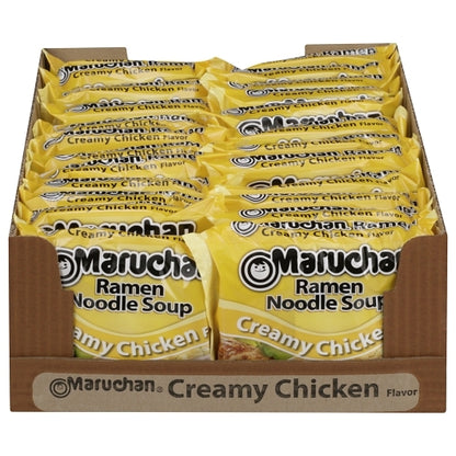 Maruchan Creamy Chicken Flavored Ramen Noodle Soup, 24 x 3 oz Case - DOT product image 5