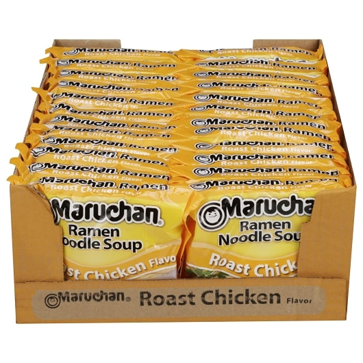 Maruchan Roast Chicken Flavored Ramen Noodle Soup, 24 x 3 oz Case - DOT product image 4