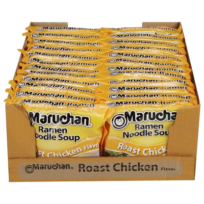 Maruchan Roast Chicken Flavored Ramen Noodle Soup, 24 x 3 oz Case - DOT product image 4