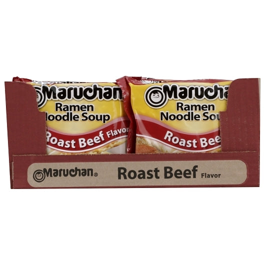 Maruchan Roast Beef Flavored Ramen Noodle Soup, 24 x 3 oz Case - DOT product image 5