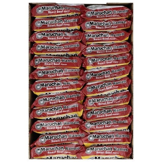 Maruchan Roast Beef Flavored Ramen Noodle Soup, 24 x 3 oz Case - DOT product image 6