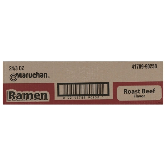 Maruchan Roast Beef Flavored Ramen Noodle Soup, 24 x 3 oz Case - DOT product image 7