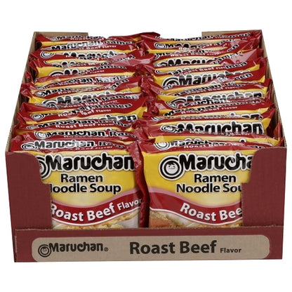 Maruchan Roast Beef Flavored Ramen Noodle Soup, 24 x 3 oz Case - DOT product image 4