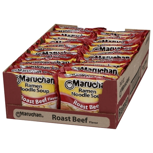 Maruchan Roast Beef Flavored Ramen Noodle Soup, 24 x 3 oz Case - DOT product image 3