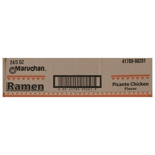 Maruchan Hot & Spicy Picante Chicken Flavored Ramen Noodle Soup, 24 x 3 oz Case - DOT product image 7