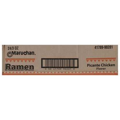 Maruchan Hot & Spicy Picante Chicken Flavored Ramen Noodle Soup, 24 x 3 oz Case - DOT product image 7