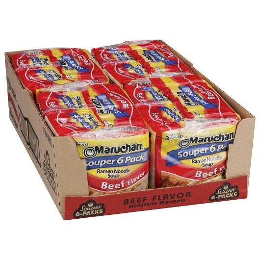 Maruchan Beef Flavored Ramen Noodle Soup, 4 x 18 oz Case - DOT product image 8