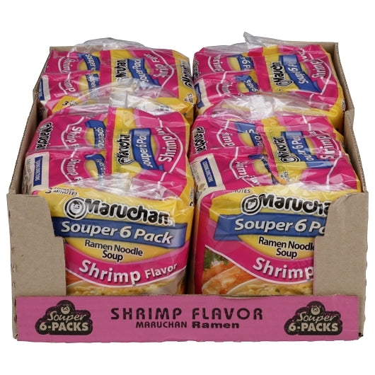 Ramen Souper Shrimp Flavored Ramen Noodle Soup, 4 x 18 oz Case - DOT product image 3
