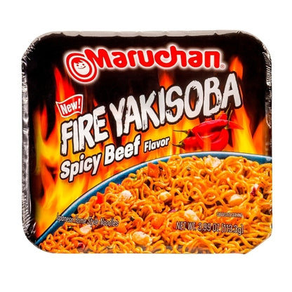 Maruchan Yakisoba Fire Flaming Beef, 8 x 3.99 oz Case - DOT product image 2