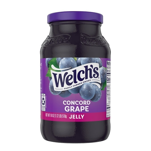 Welch's Concord Grape Jelly, 12 x 18 oz Case - Condiments & Sauces