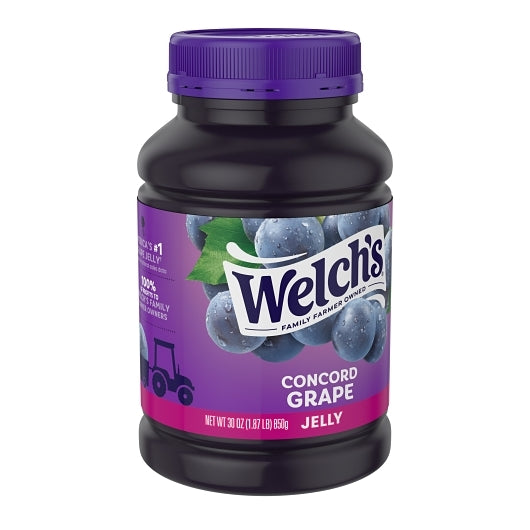 Welchs Concord Grape Jelly, 12 x 30 oz Case - Alternate product angle or state