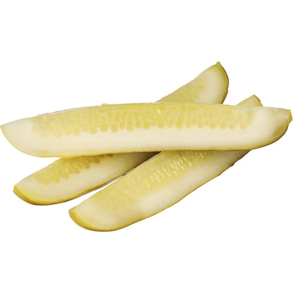 Bay Valley Kosher 105-135 Count Pickle Spear Bulk, 1 x 2 GA Case - Condiments & Sauces