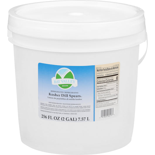 Bay Valley Kosher 105-135 Count Pickle Spear Bulk, 1 x 2 GA Case - DOT product image 2