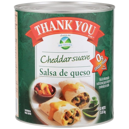 Thank You Mild Cheddar Cheese Sauce, 6 x 7 lb Case - Condiments & Sauces