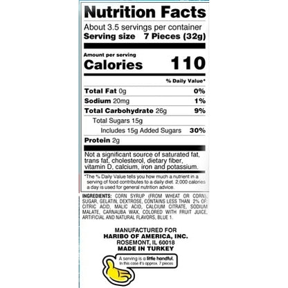 Haribo Confectionery Sour Smurfs Gummy Candy, 12 x 4 oz Case - DOT product image 3