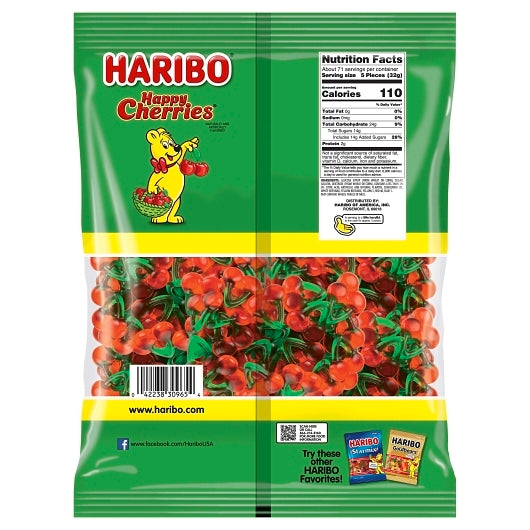 Haribo Confectionery Twin Cherries Gummy Candy Bulk, 6 x 5 lb Case - DOT product image 2